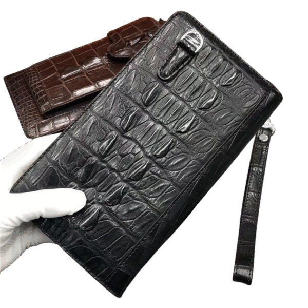 Genuine Crocodile Leather Clutch Wallet