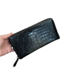 Genuine Crocodile Leather Wallet with Zipper