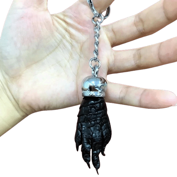Real Crocodile Foot Keychain