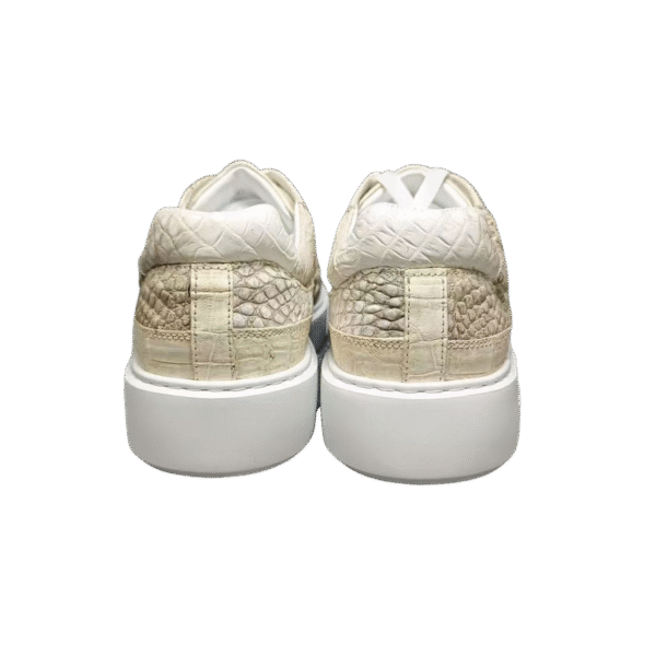Himalayan White Crocodile Sneakers