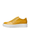 Gold Crocodile Leather Sneakers