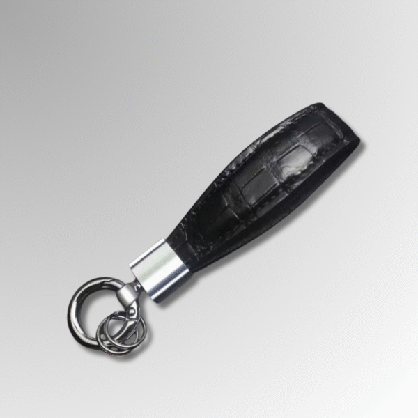 Genuine Crocodile Leather Keychain