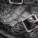 Crocodile Leather Double Monk Boots