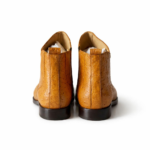 Ostrich Leather Chelsea Boots