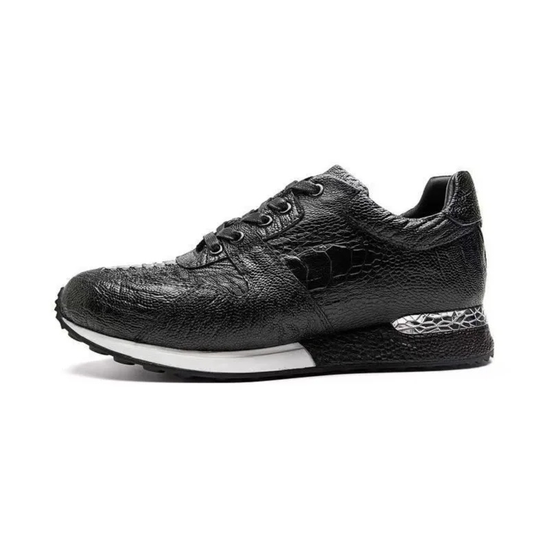 Ostrich Leather Handcrafted Sneakers