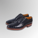 men's ostrich leather derby