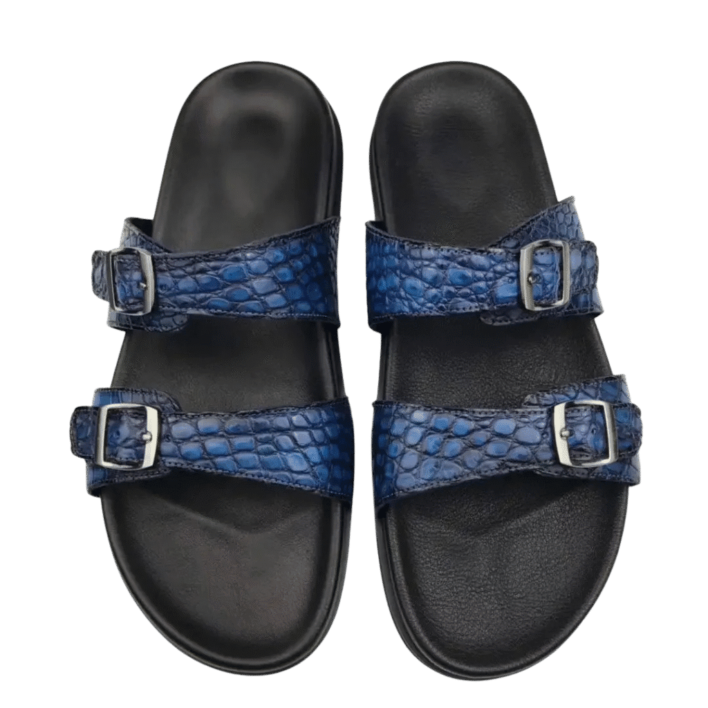 Crocodile Leather Sandals=alt5