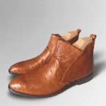 Ostrich Leather Chelsea Boots-alt9