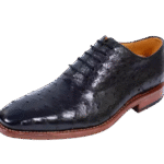 men's ostrich leather derby