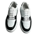 Crocodile Leather Bicolor Sneakers