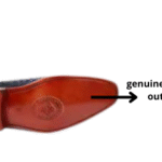 men's ostrich leather derby