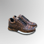 Crocodile Leather Handpainted Sneakers