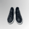 Crocodile Leather Elastic Band Sneakers
