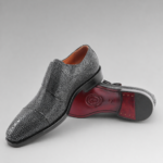 stingray leather double monk