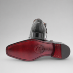 stingray leather double monk