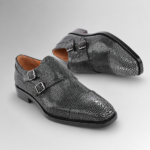 stingray leather double monk