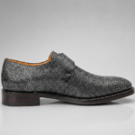 stingray leather monk strap shoes