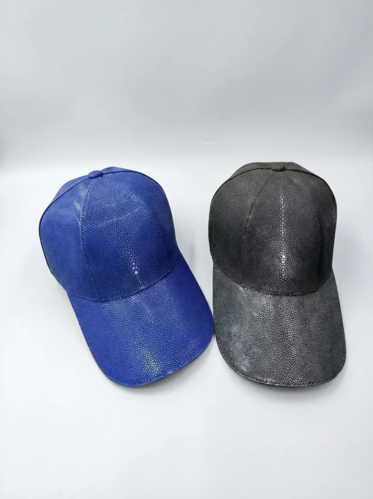 Stingray Leather Baseball Cap
