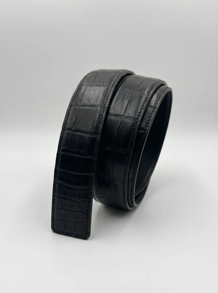 Crocodile Leather Belt