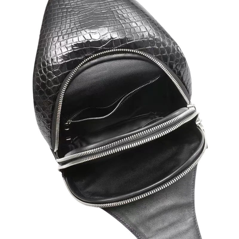 Crocodile Leather Sling Bag-alt4