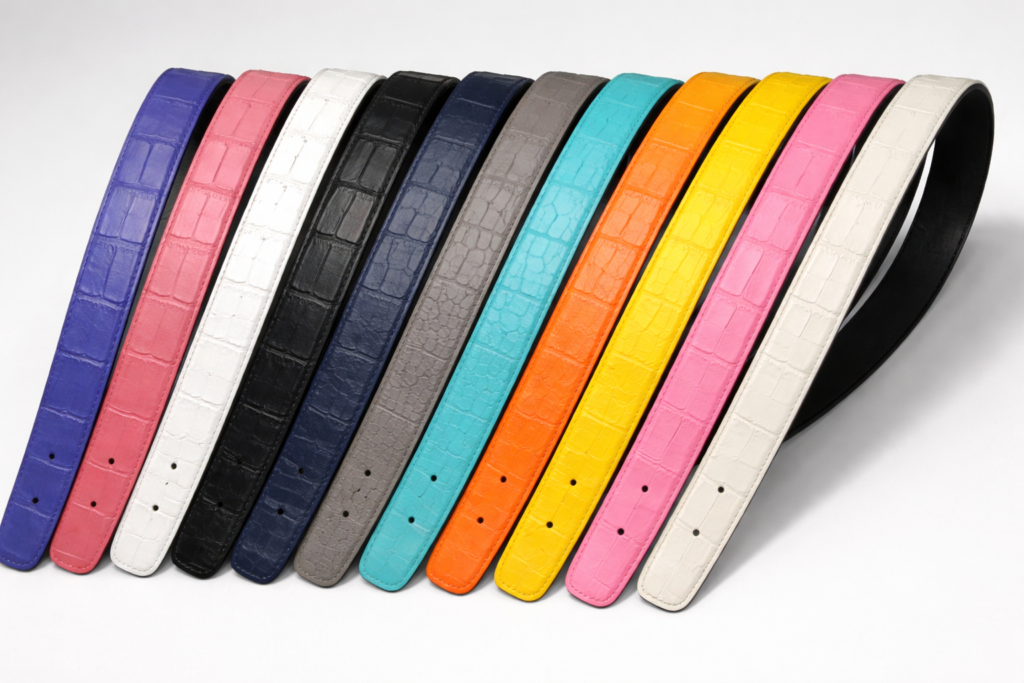 Crocodile Leather Belt