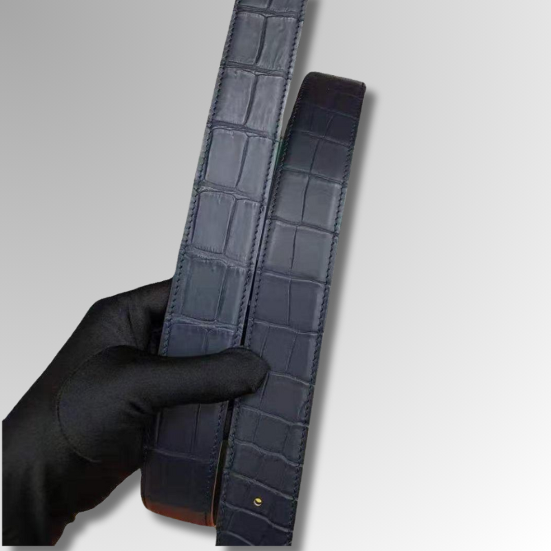 Crocodile Leather Belt-alt5