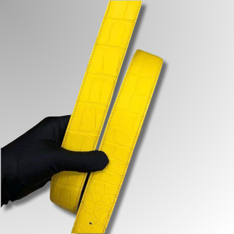 Crocodile Leather Belt-alt7