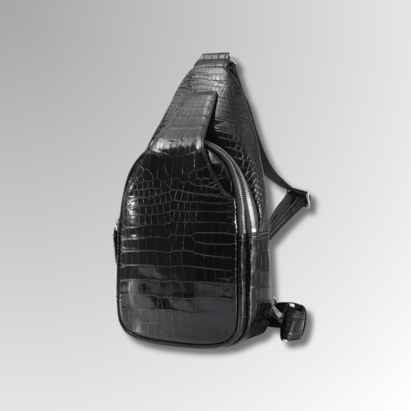 Crocodile Leather Sling Bag-alt2