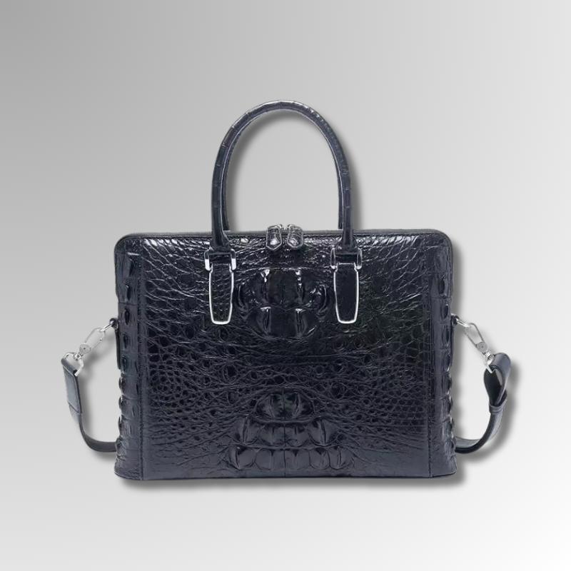Crocodile Leather Office Briefcase