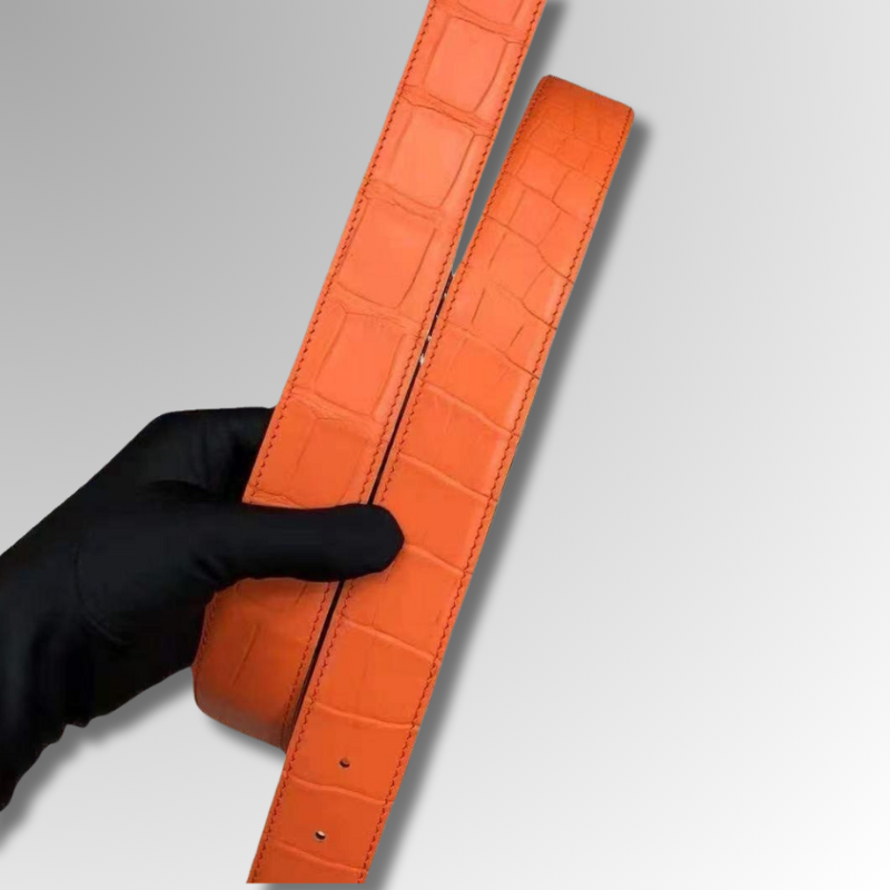 Crocodile Leather Belt-alt10