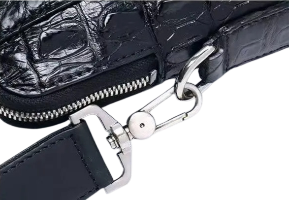 Crocodile Leather Office Briefcase-alt8