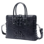Crocodile Leather Office Briefcase-alt2