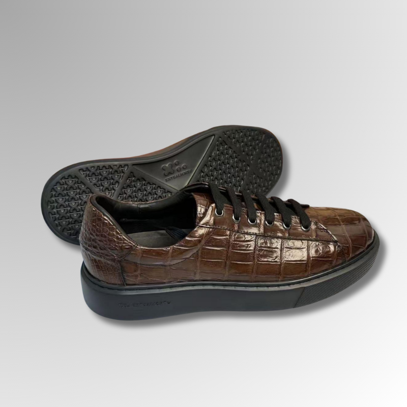 Brown Crocodile Sneakers-alt6