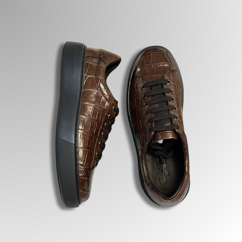 Brown Crocodile Sneakers-alt7