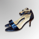 Crocodile Leather Ankle Strap Sandals-alt2