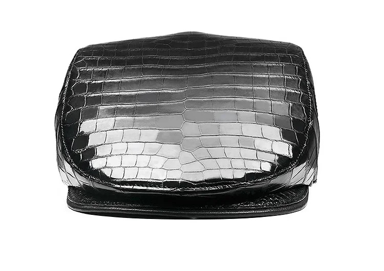 Crocodile Belly Skin Beret Hat-alt5