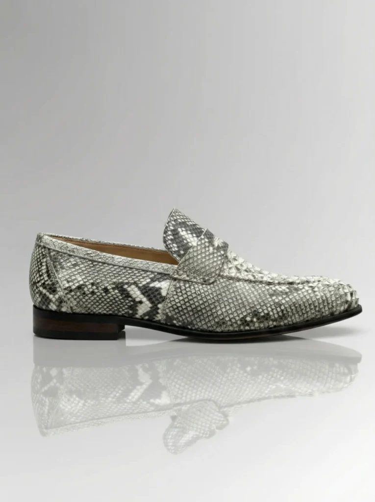 Python Snake Skin Penny Loafers