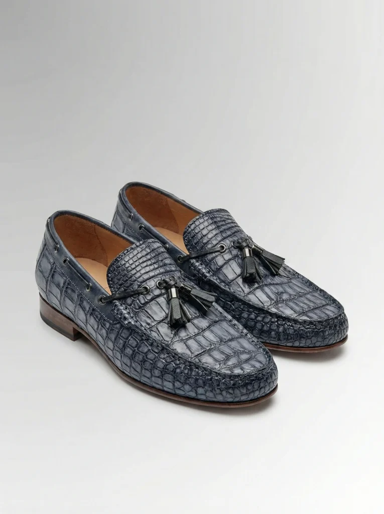 Alligator Moccasins with Tassels