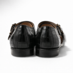 Alligator Leather Double Monk Sandals