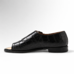 Alligator Leather Double Monk Sandals