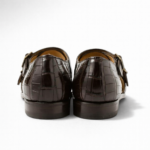 Alligator Leather Double Monk Sandals