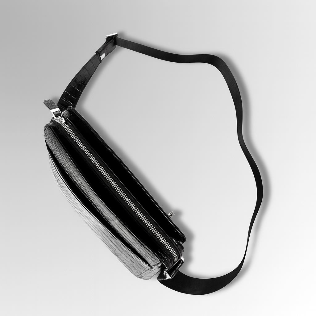 Crocodile Leather Crossbody Bag-alt6