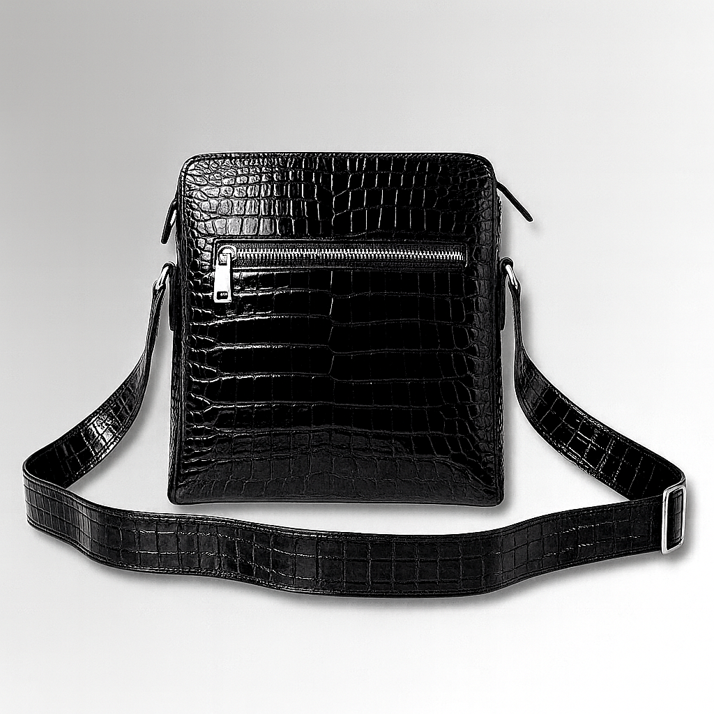 Crocodile Leather Crossbody Bag-alt9