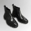Crocodile Black Chelsea Boots