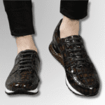 Hand-Painted Crocodile Brogue Sneakers-alt3