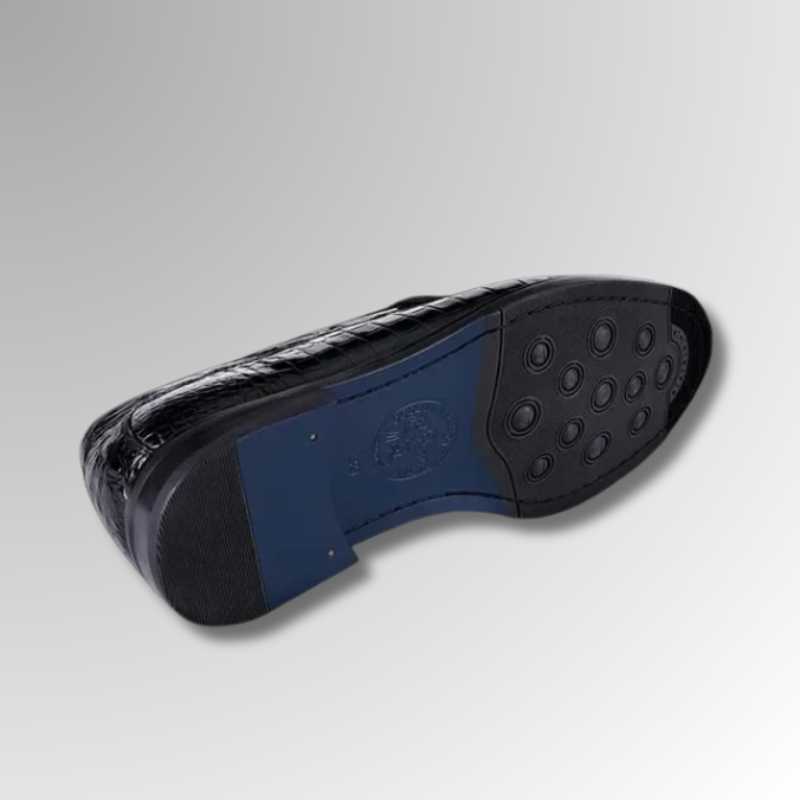 Black Crocodile Penny Loafers-alt8