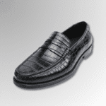 Black Crocodile Penny Loafers-alt3