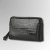 Crocodile Leather Travel Clutch
