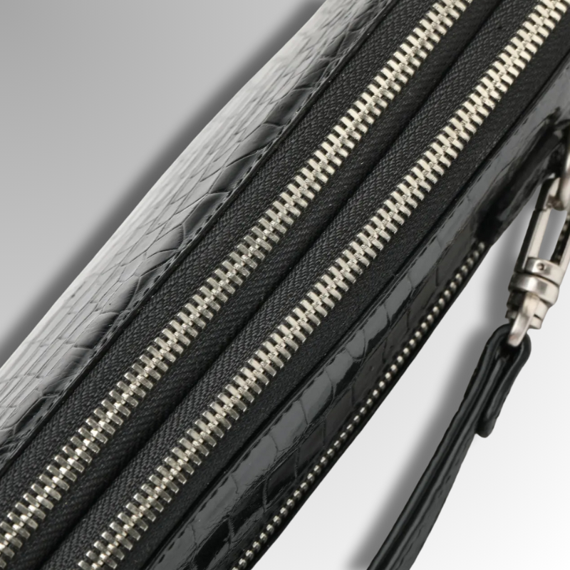 Crocodile Leather Travel Clutch-alt10