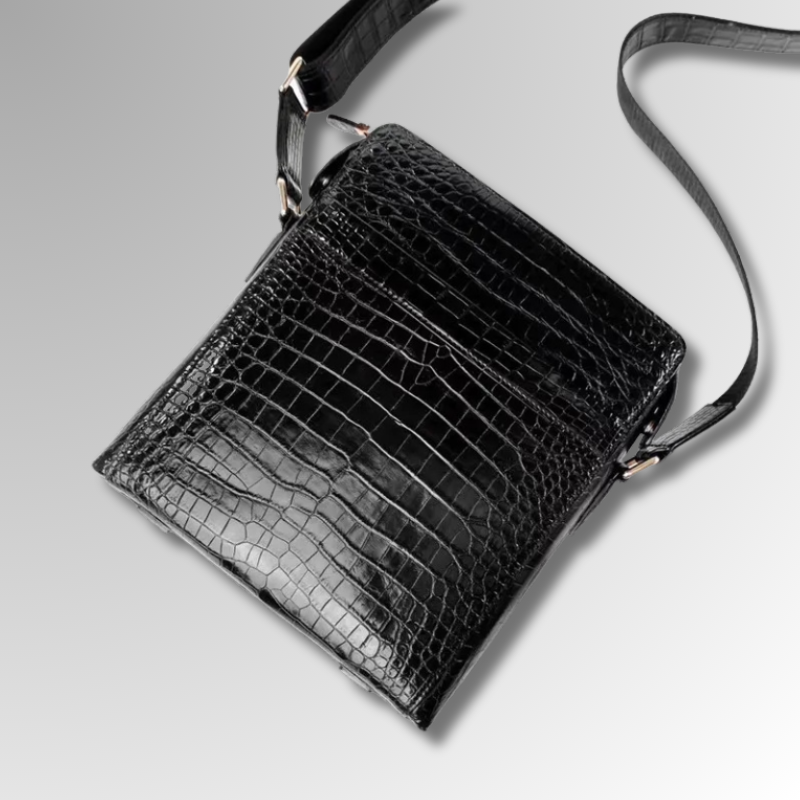 Crocodile Leather Crossbody Bag-alt3